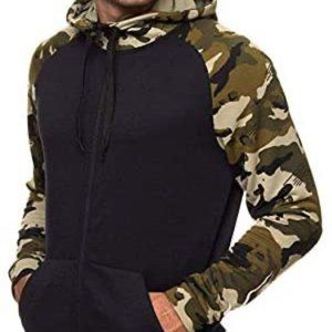 🆕 Nike Men's Dri-Fit Camo-Olive Zip Hoodie Sz S